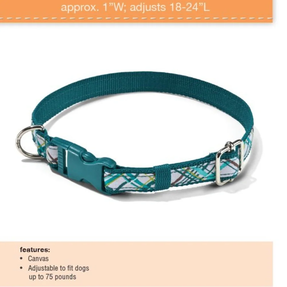 Thirty one sea plaid pet collar small dog gift pet supplies fashion New